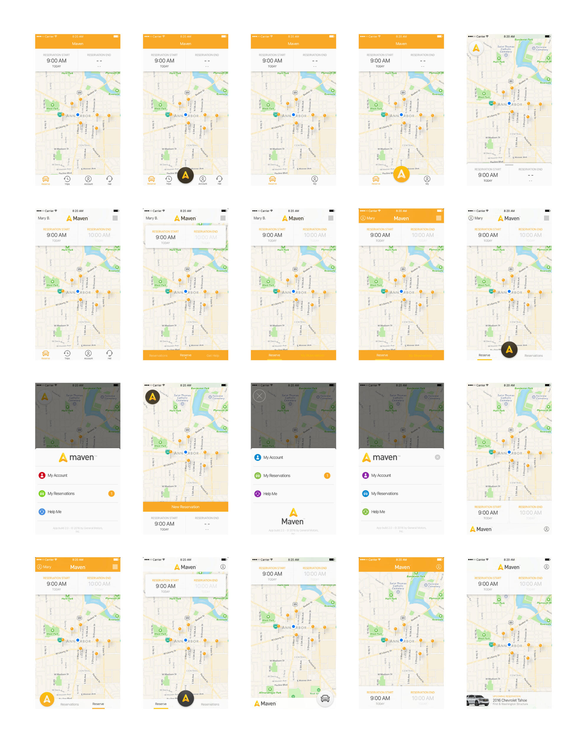 Maven 2.0 visual design explorations