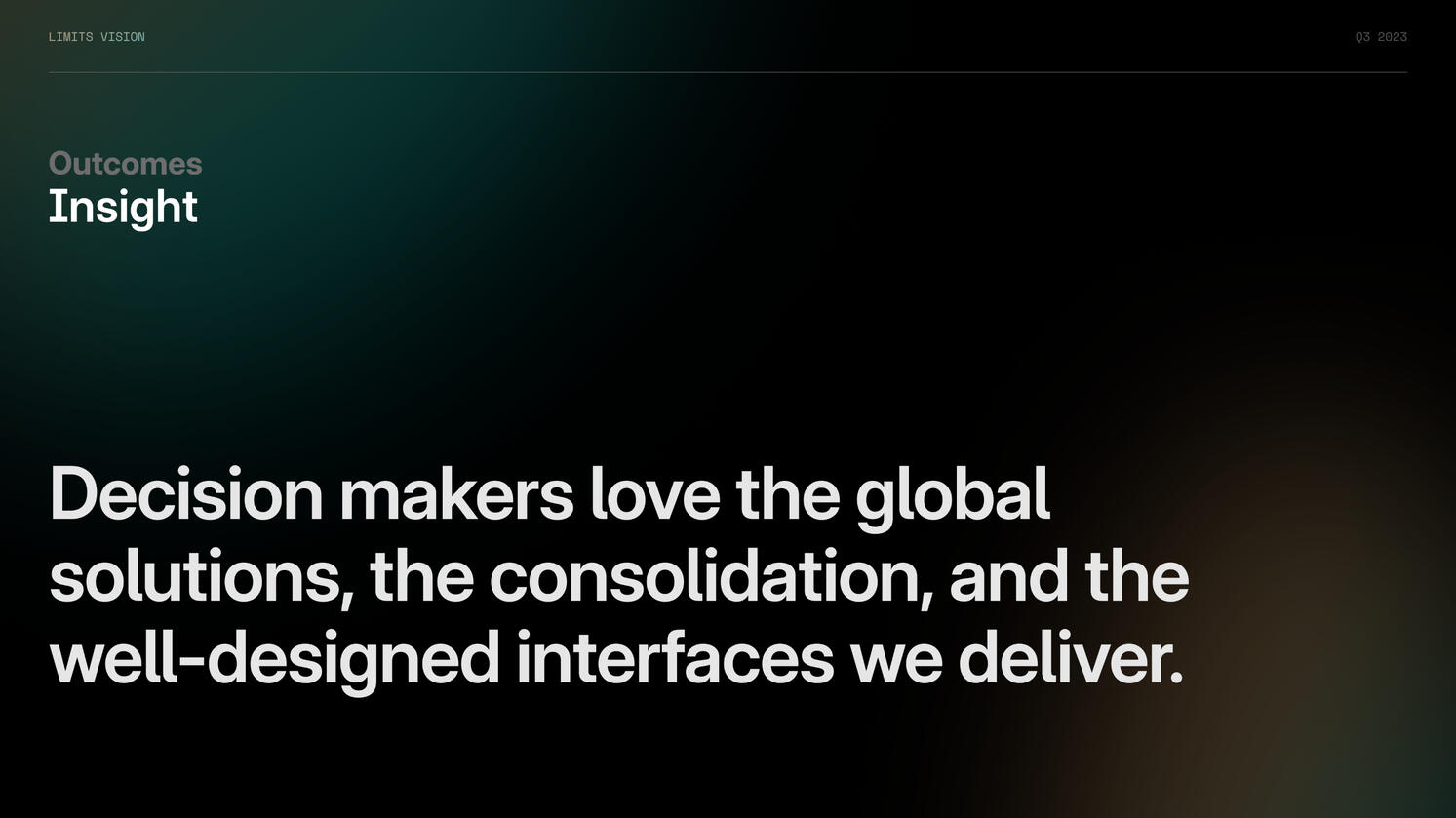 One of eight Insights from my research