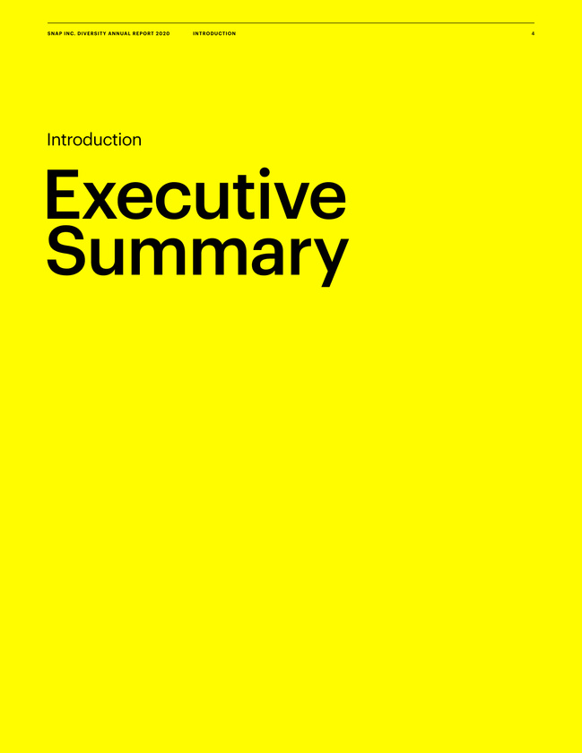Snap Inc. Diversity Annual Report 2020
