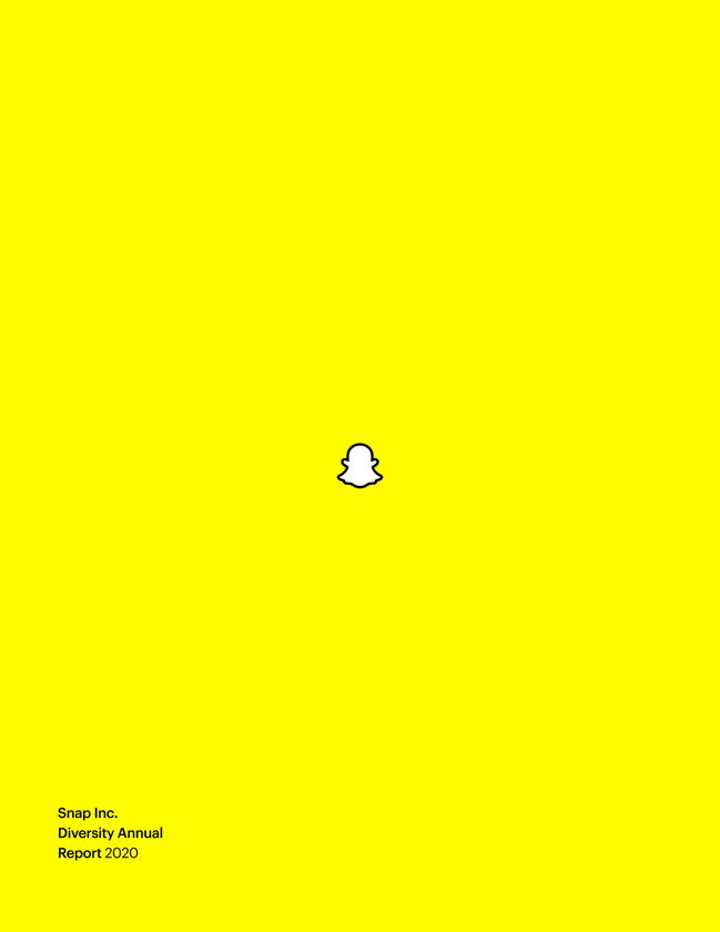 Snap Inc. Diversity Annual Report 2020