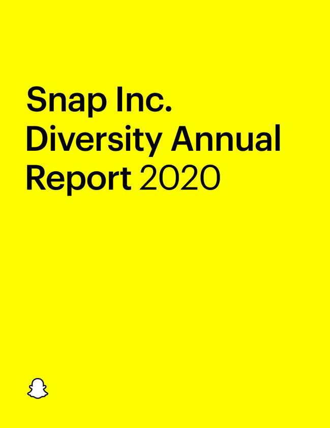 Snap Inc. Diversity Annual Report 2020